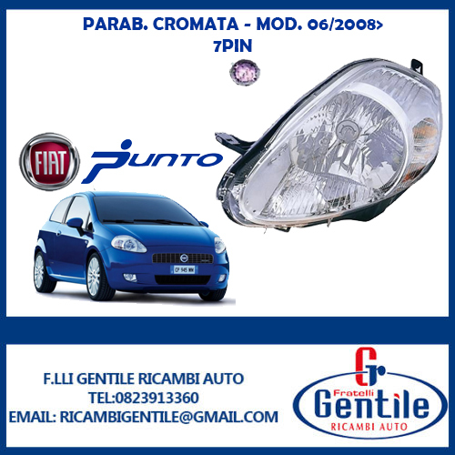 Fiat grande punto headlight - fiat,