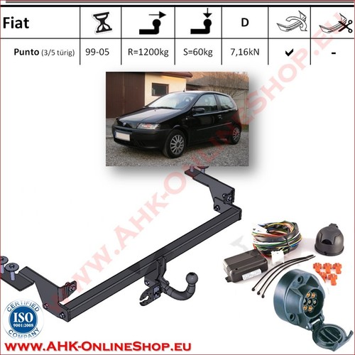 Gancio traino pour fiat - traino,